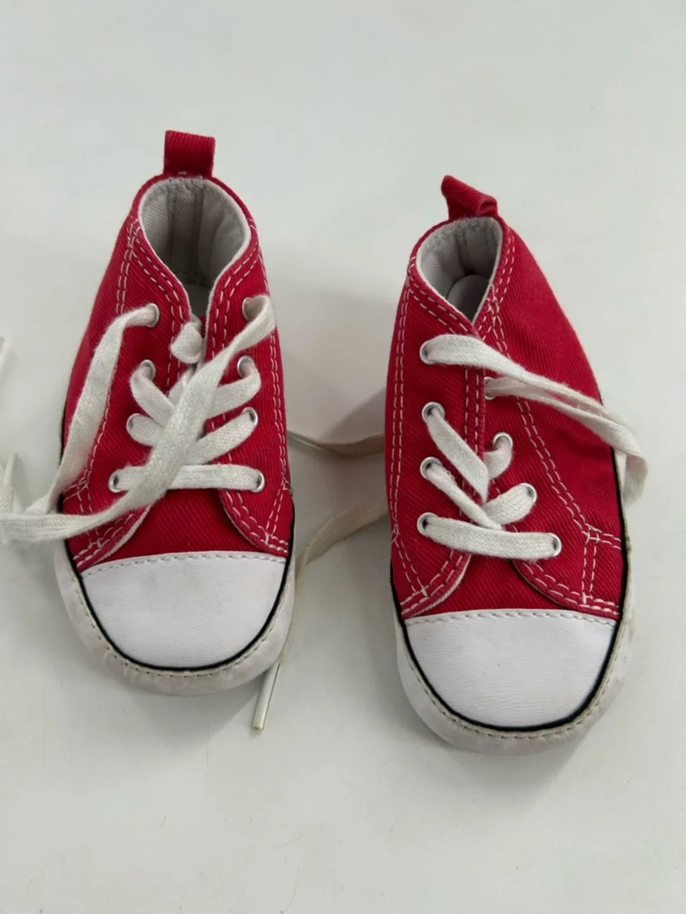 Baby Red Converse Lace-Up Sneakers - Picture 4 of 4